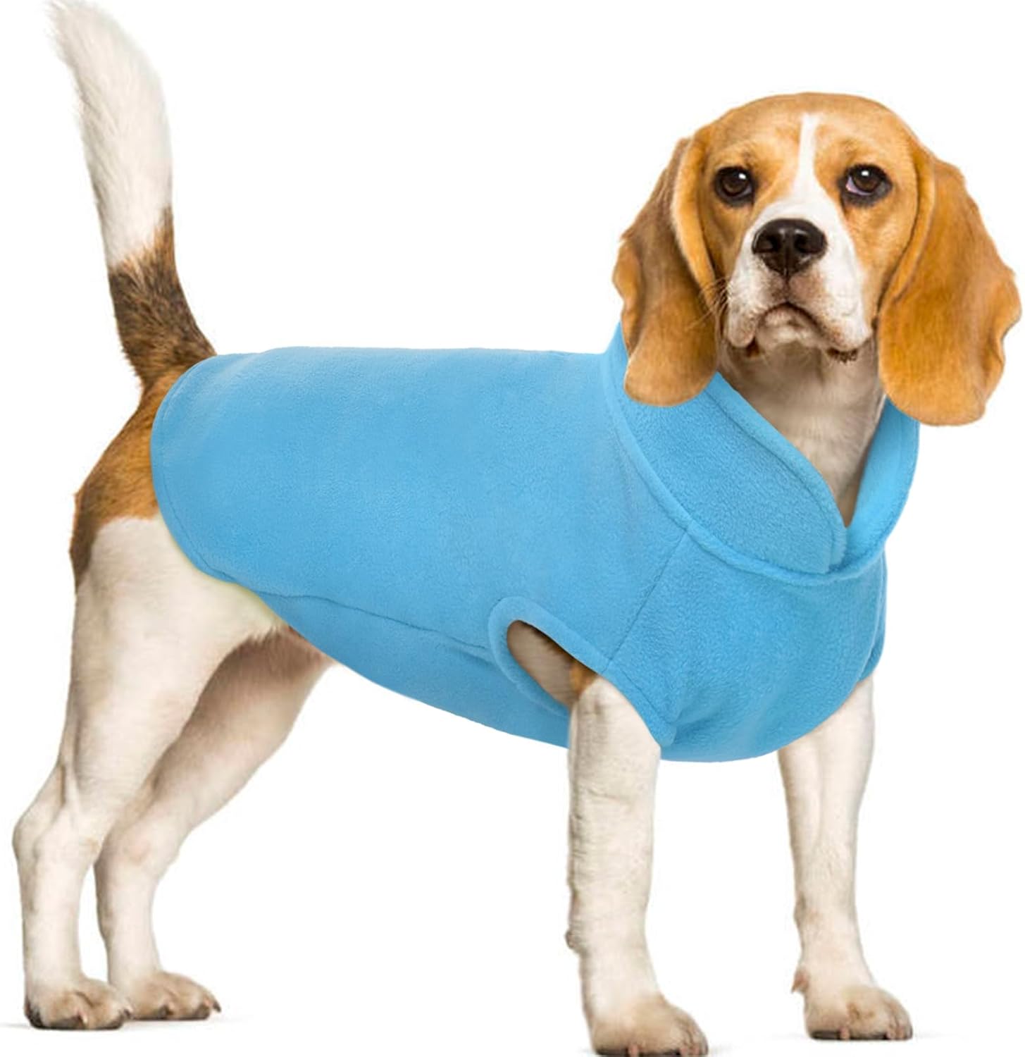 FUAMEY Dog Fleece Vest,Warm Sweatshirt Puppy Stretchy