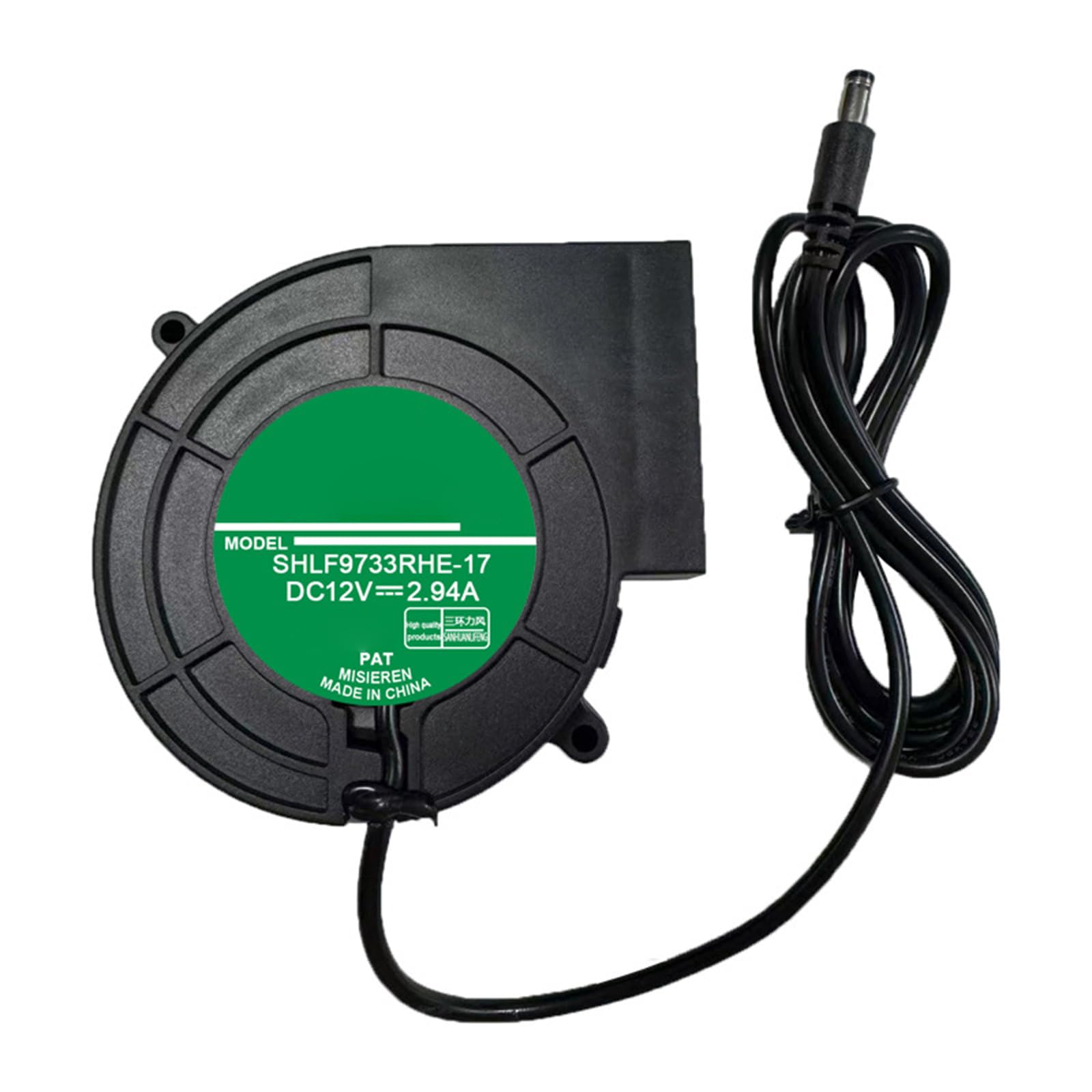 Tsophreniq 200Cfm High Speed Blower Fan With 5.5X2.1mm Plug Suitable For Barbecue Smoker Oven Camping Equipment Ventilation Fireplaces Blower Fan