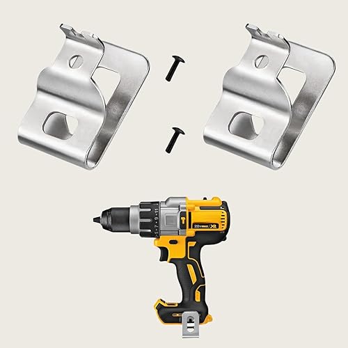 Miniatura 5 de N268241 N086039 (6 unidades) Juego de clips de herramientas de acero inoxidable con tornillos compatibles con Dewalt 20V Herramientas eléctricas