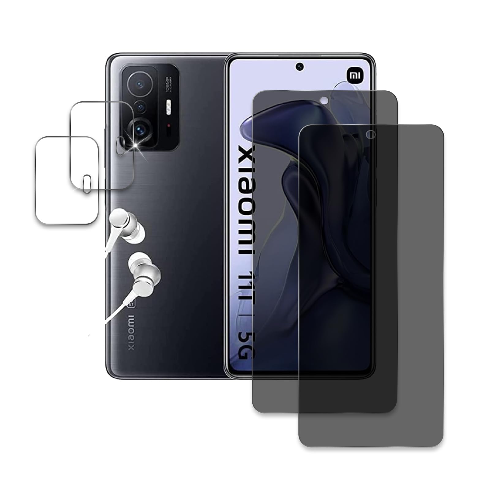Cover E Vetro Temperato Per Xiaomi 11T / 11T Pro – Custodia Morbida Trasparente + Protezione - Foto 2