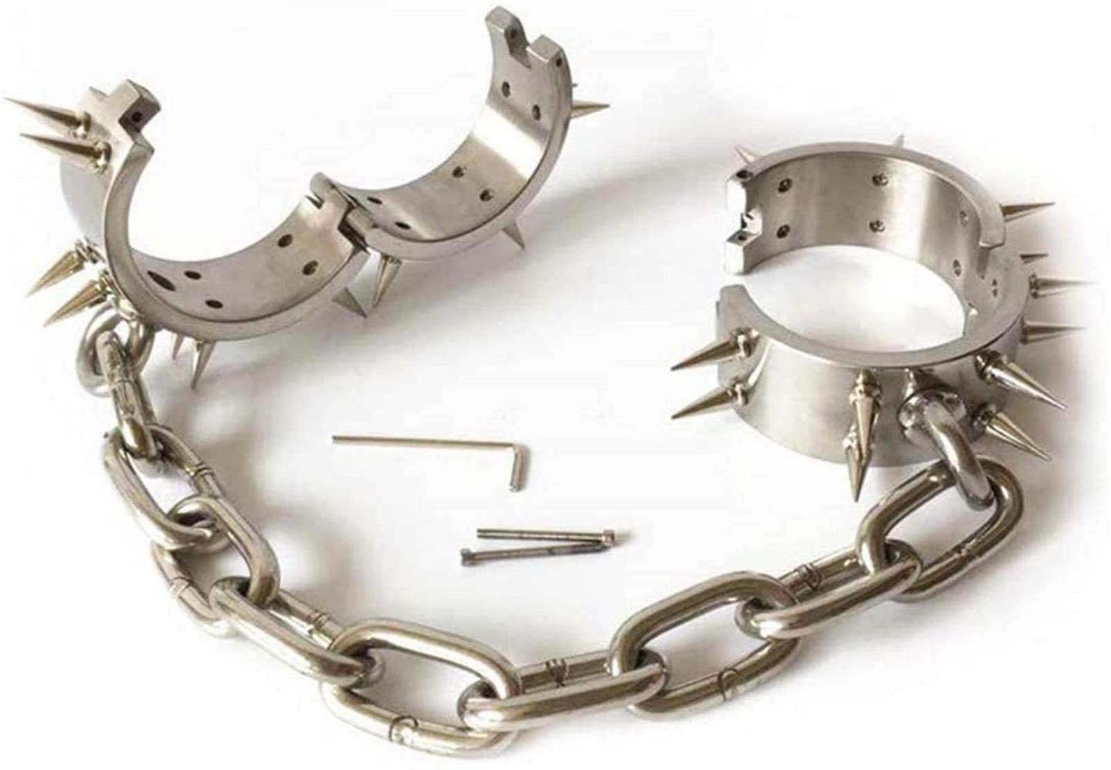 WTGWDA Menottes à chaîne en métal, verrouillage furtif, contraintes de poignet, BDSM, jouets sexuels de Bondage for Couples, femmes et hommes, jeu sexuel(Weiblich)