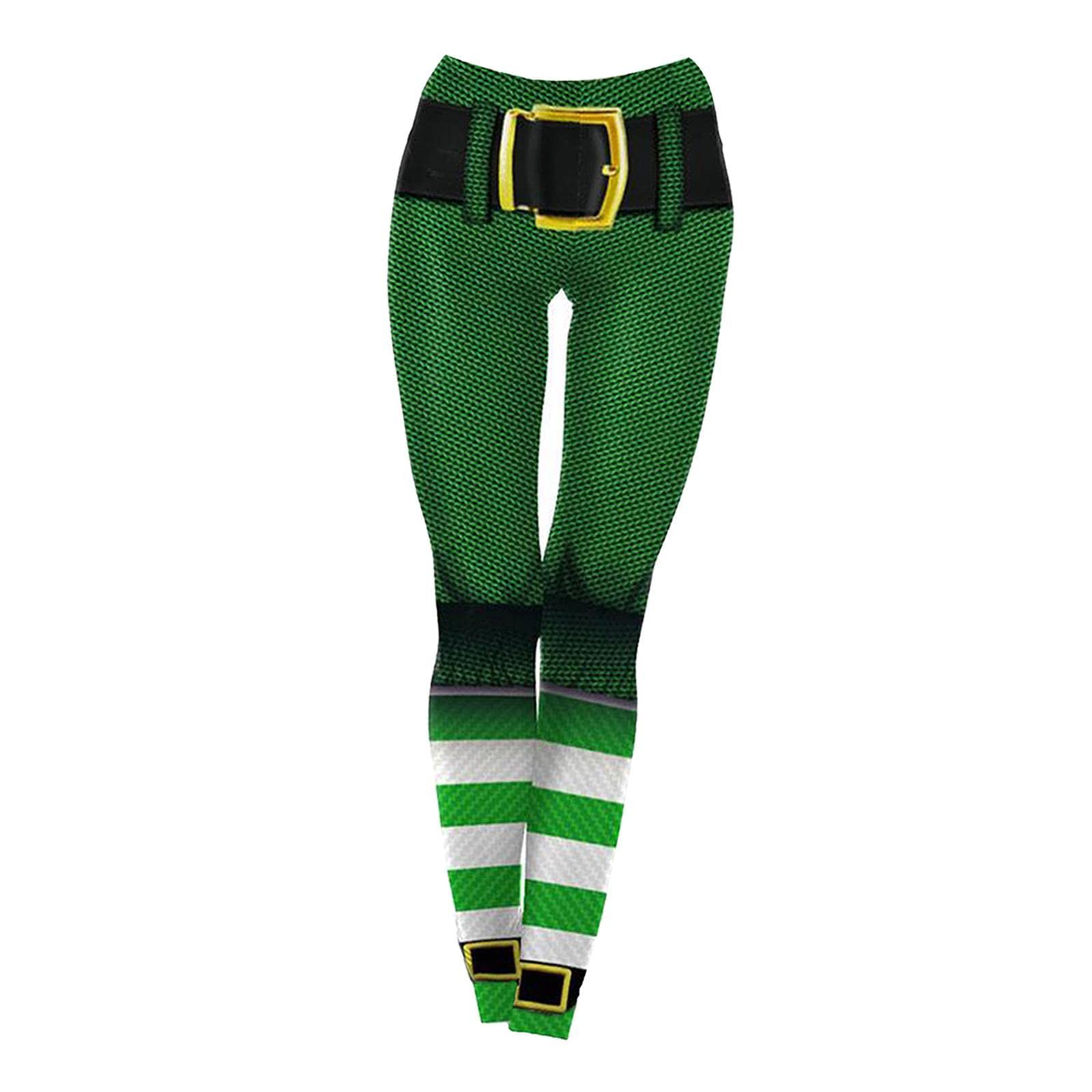 Stretchy Soft Women Leggings Shamrock Print Compression Pants Mesh M|Clothing, Shoes & Accessories | Womens Clothing | Leggings-image-10
