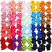 40 Pieces 4.5 Inch Hair Bows Clips Grosgrain Ribbon Boutique Hair Bow Alligator Clips For Girls Teens Toddlers Kids (20 Colors in Pairs)