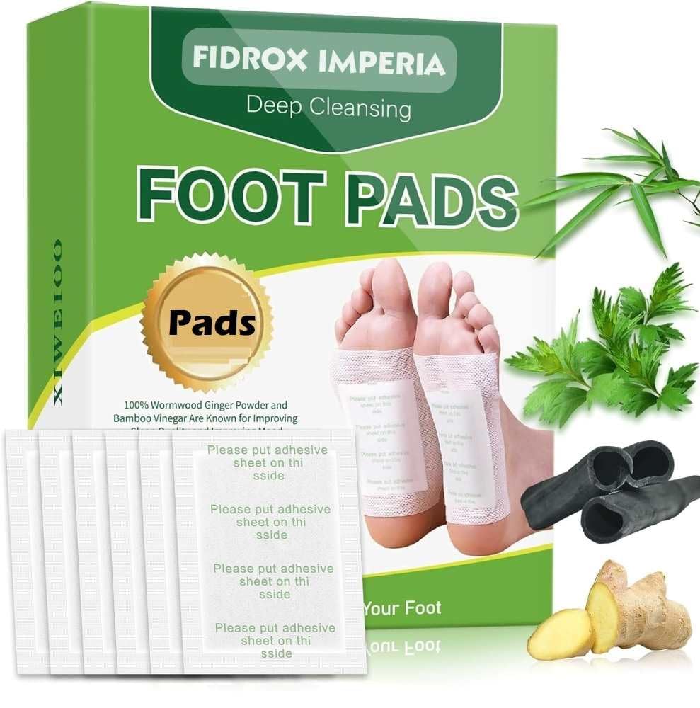 FI FIDROXIMPERIA Modern Detox Organic Health Foot Patch Remove,Pain Free Foot Pads for Stress Relief Sleep, Natural ingredients Toxins Ginger Foot Pads For Adhesive Foot And Body Cleansing (10 Pads)-image-16