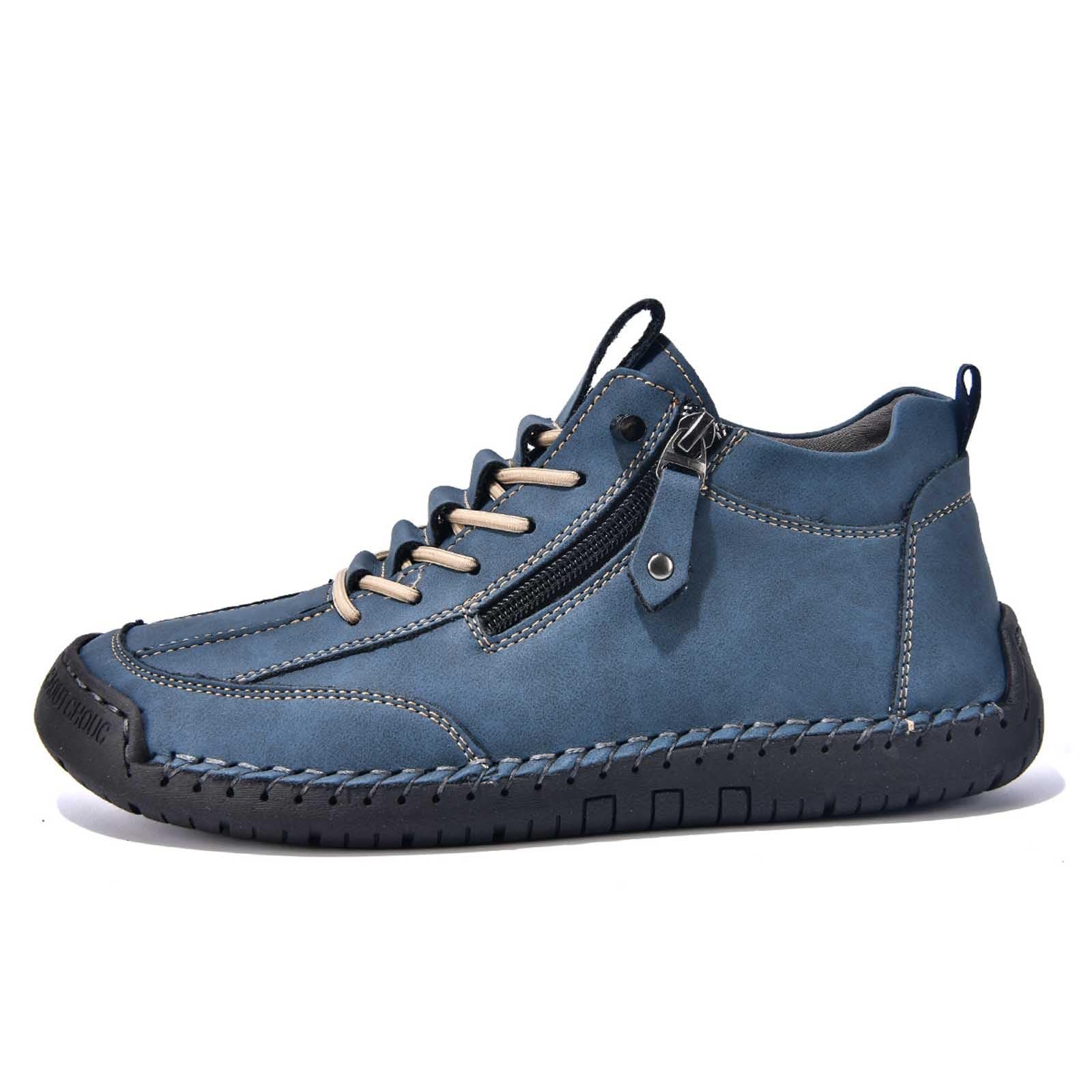 Generisch Buty do stroju ludowego, ślubne, do stroju bawarskiego, buty rekreacyjne dla mężczyzn, z bocznym zamkiem błyskawicznym, sznurowane, do noszenia na co dzień, do całorocznego komfortu