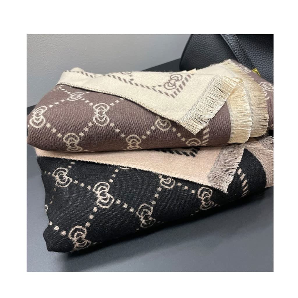 Sciarpa Scialle Sciarpa di cotone di poliestere for le donne inverno sciarpe calde moda moda francese romanticismo involucri scialli lunga coperta sciarpe Stola Elegante
