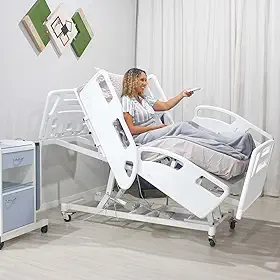 Cama Hospitalar Com 9 Movimentos Eletrica Estrutura Reforçada Articulada - Para Idosos e Cuidados Conforto e segurança