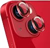 Microsonic Apple iPhone 13 Single Camera Lens Protection Glass Red [Screen Protector Compatible with iPhone 13]