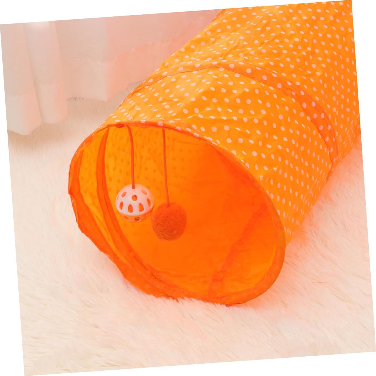 Kisangel 3 Túneles para Gatos Juguetes para Mascotas Túnel Interior Cama Portátil Divertido para Gatitos.