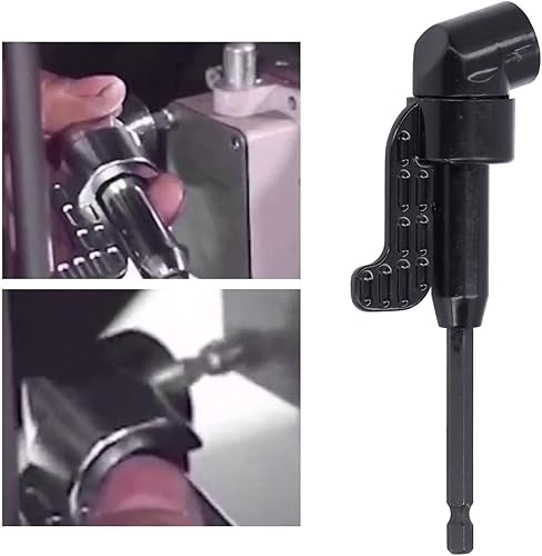 Miniatura 7 de BstXqty Adaptador de taladro de ángulo recto de 105 grados de 14 pulgadas de 105 grados, accesorio de taladro de ángulo recto de 105 grados,