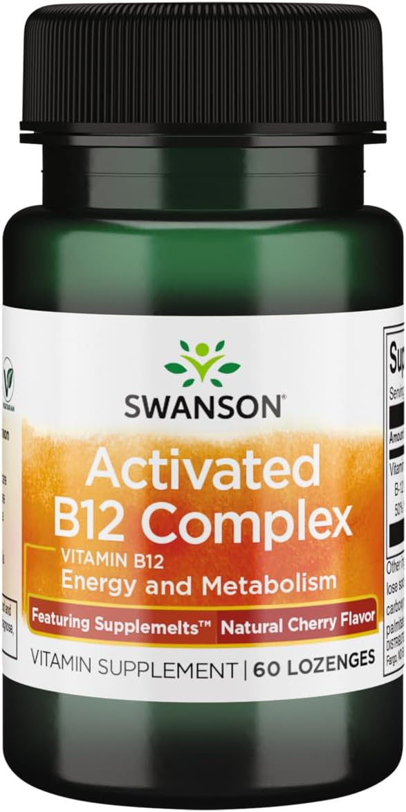 Swanson Suplemento Vitamina B12 Sublingual 60 Tabletas