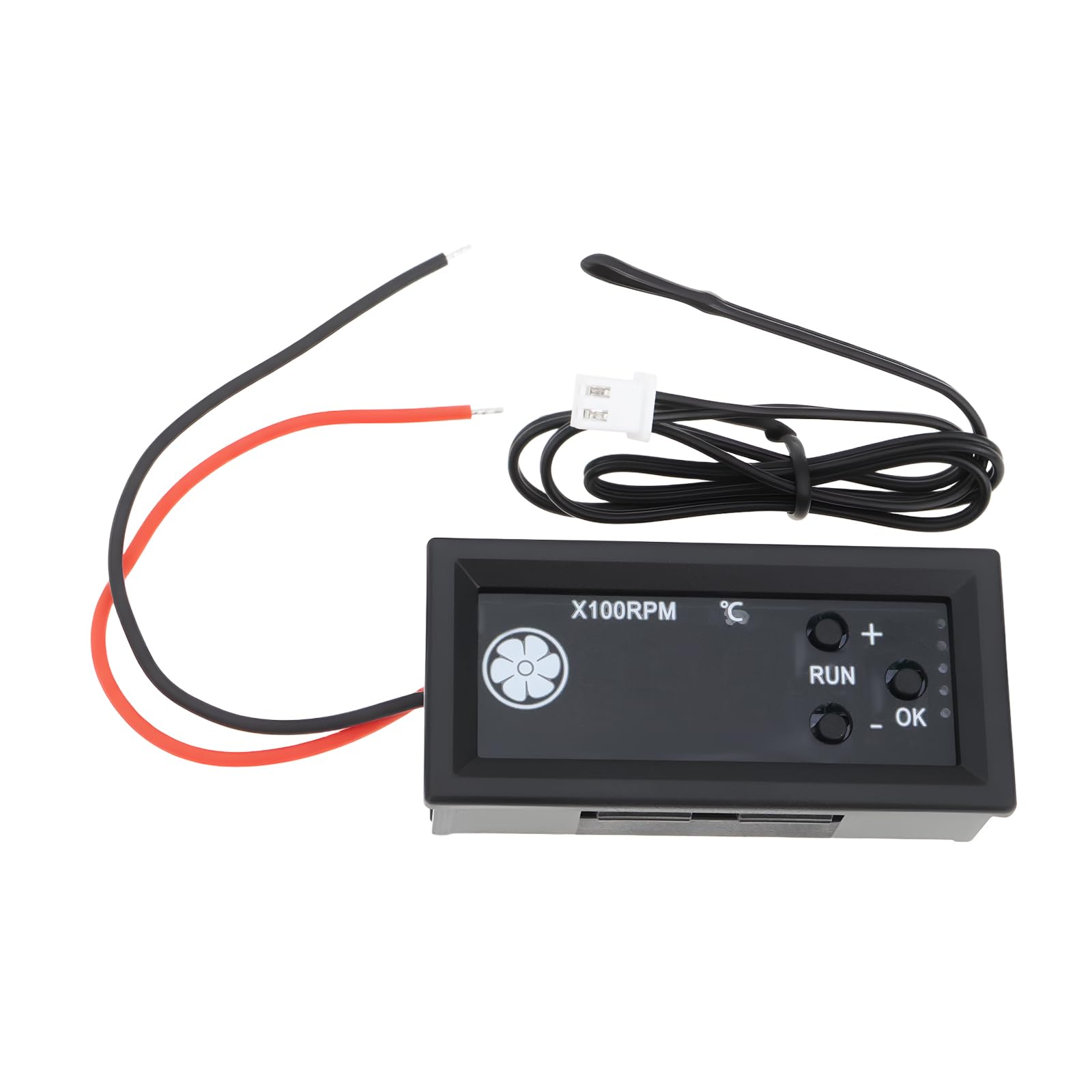 Controlador de Ventilador pwm 12 V 4 Pines DC con Pantalla Digital de Temperatura y Velocidad