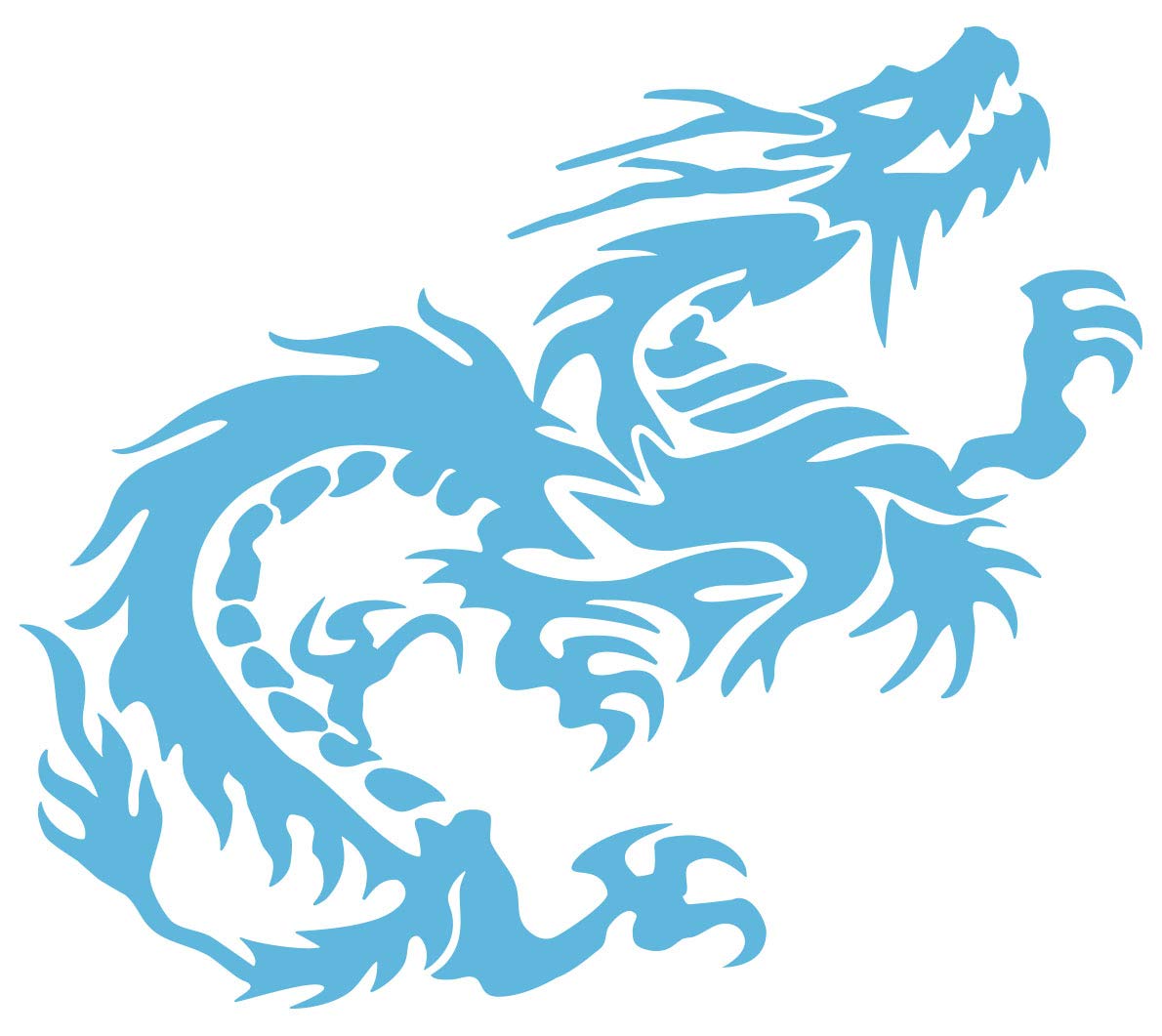 Amazon.co.jp: カッティングステッカー ドラゴン 龍 竜 トライバル 1