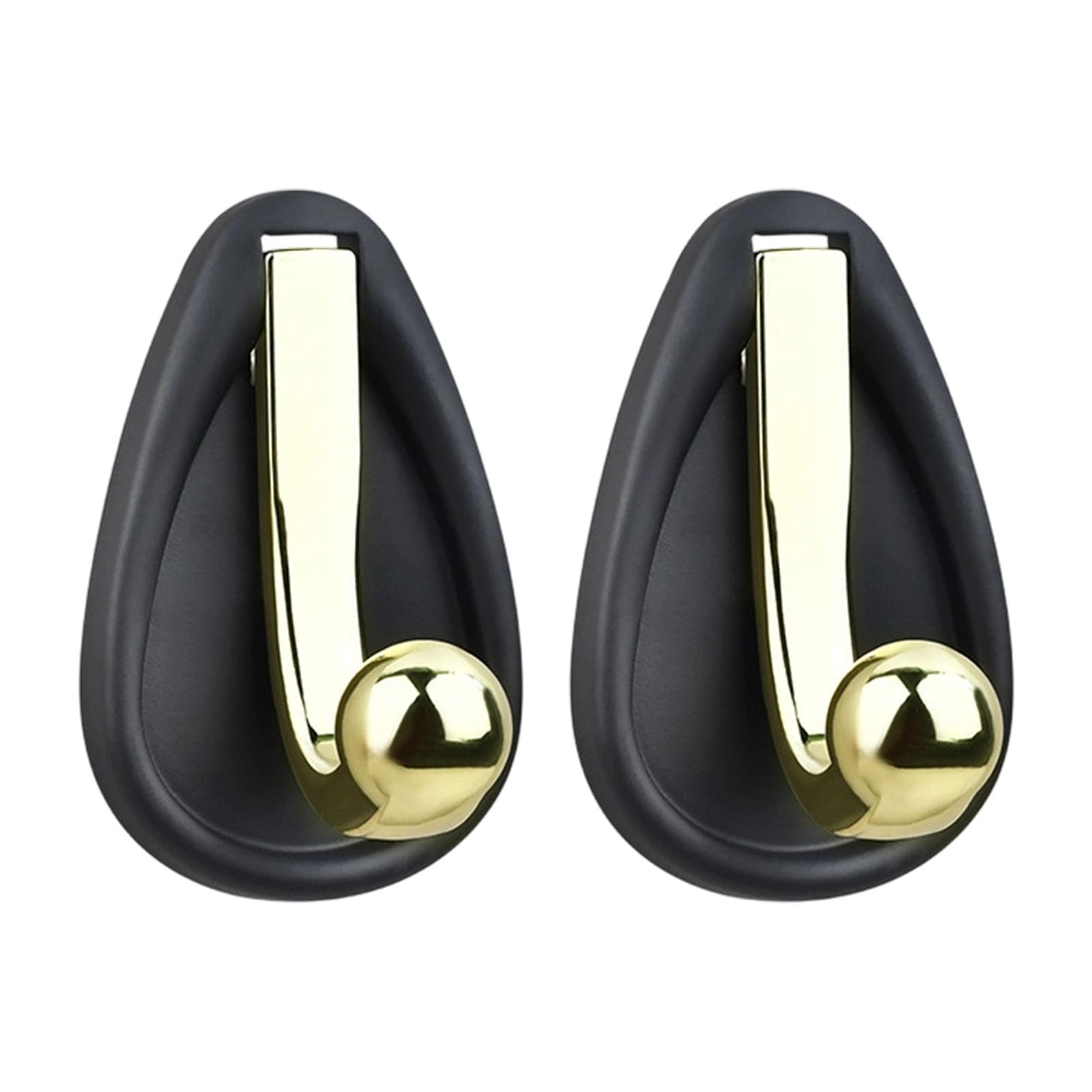 Kalttoy Black Gold Simple Kirsite Hook For Wall Mount Heavy Items Like Coat Jackets Sturdy Clothes Hanger Wall Hook