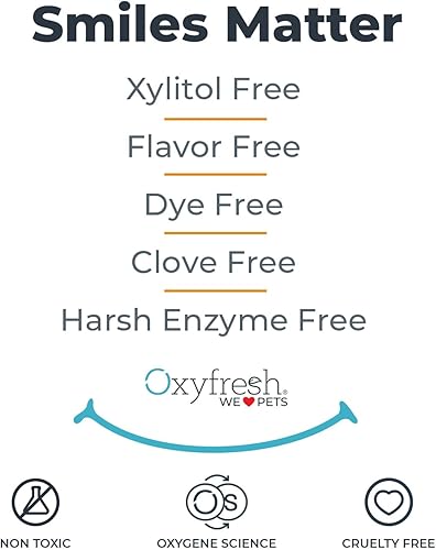 Miniatura 9 de Oxyfresh Pasta de dientes de gel dental prémium para perros y gatos, el mejor gel de limpieza dental que ayuda a combatir la placa, el sarro y