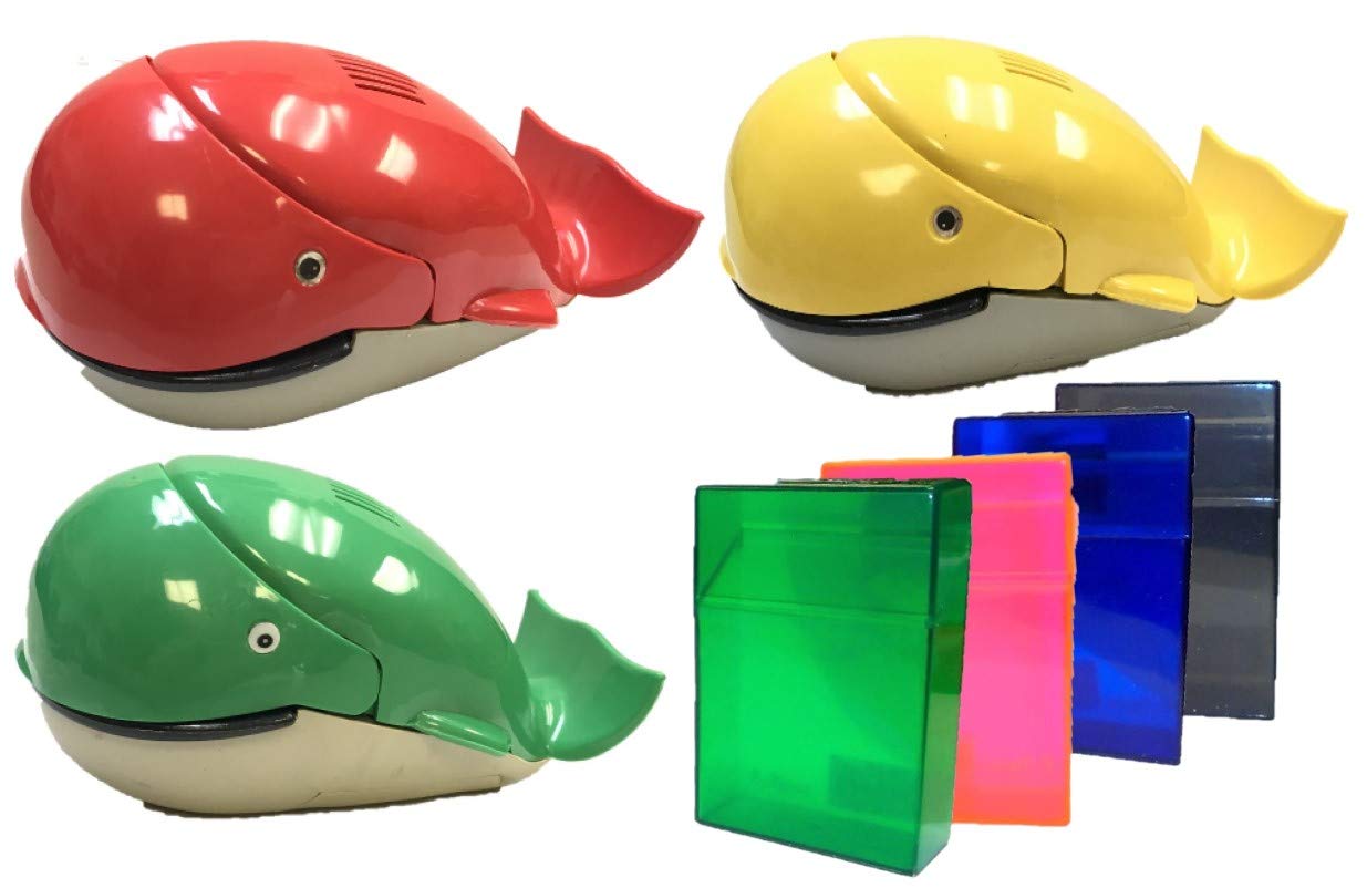Eclipse Whale Shaped Smokeless Ashtray Purifier, FREE King Size Case, Assorted Colors