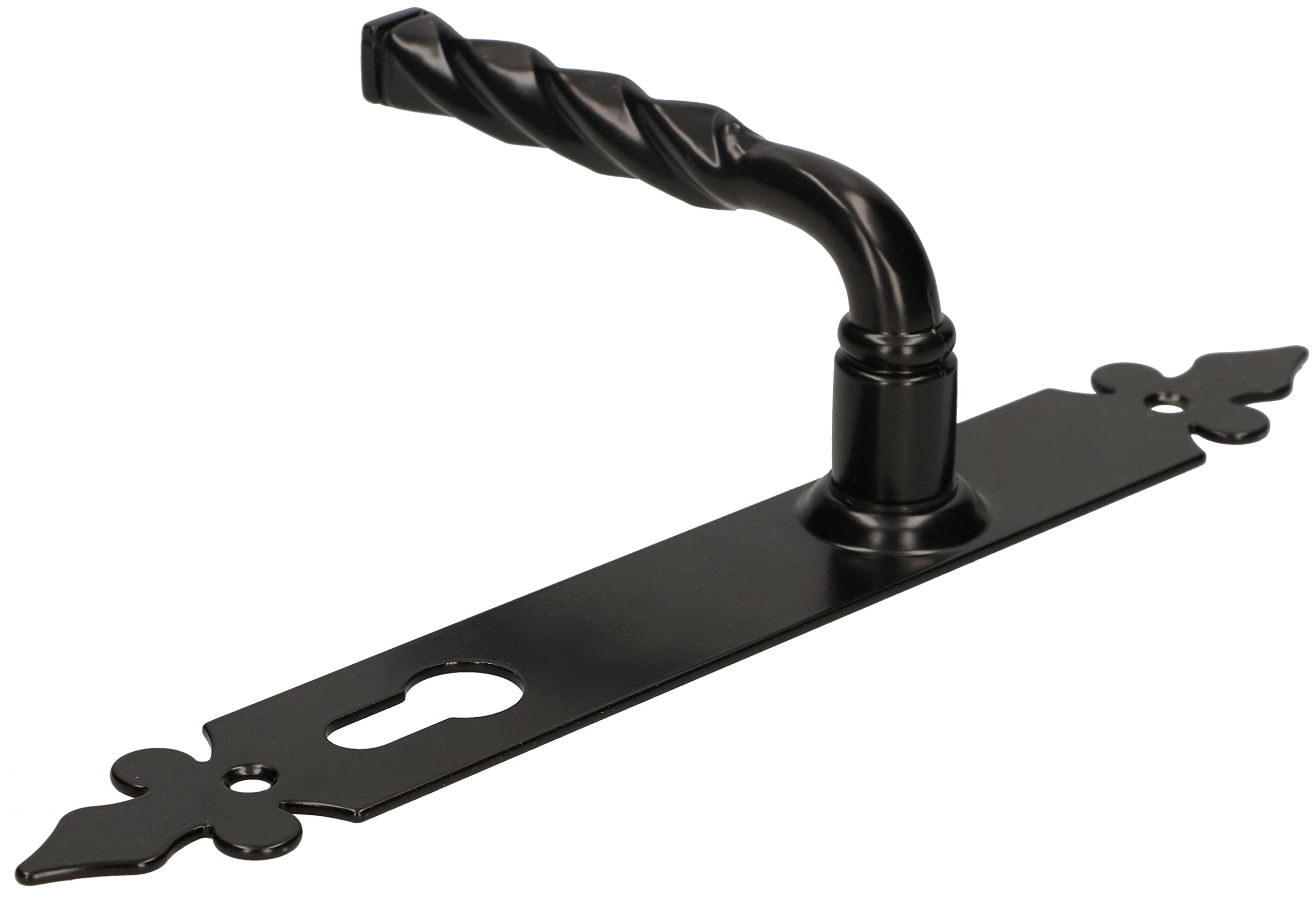 KOTARBAU® Door Handle 72 Mm Left Right For Profile Cylinder Black Door