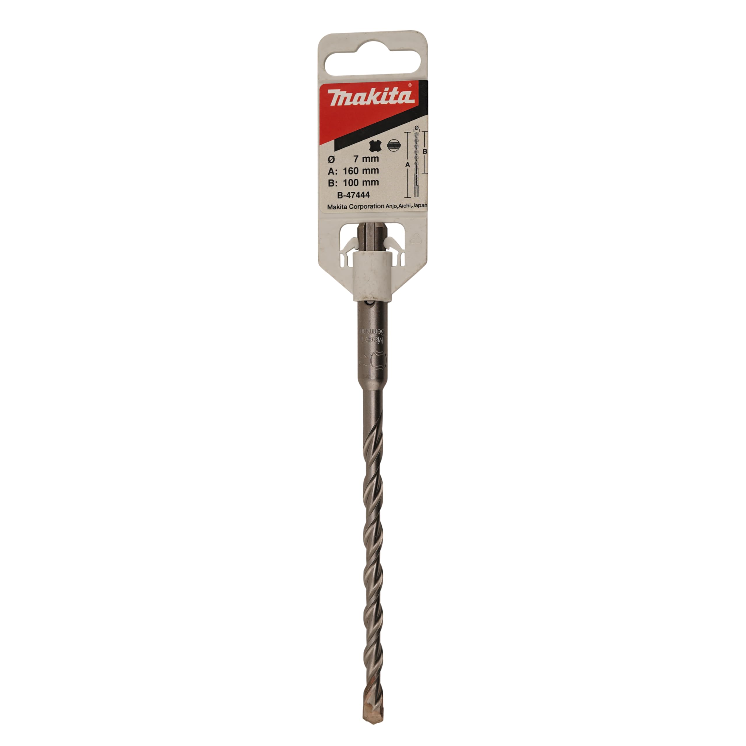 Makita Performance SDS Plus Masonry Drill Bit 7mm 160mm Pack of 1