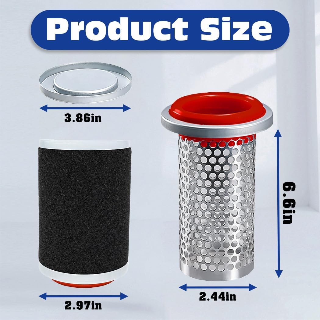 5UH-E4458-00-00 Air Filter and Guide Cage Cap Fit for Yamaha Grizzly 350 400 450 Bruin 350 Wolverine 350 450 Kodiak 400 450