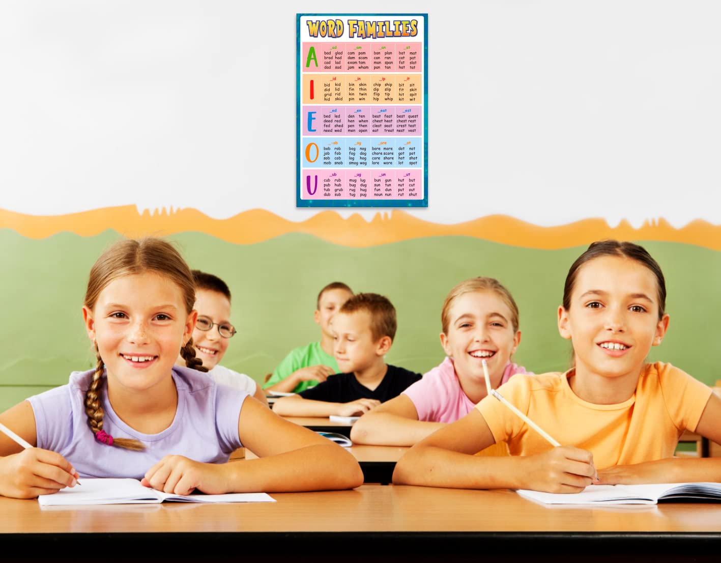 Amazon.co.jp: FLYAB Sight Words and Word Families ポスター、30.5