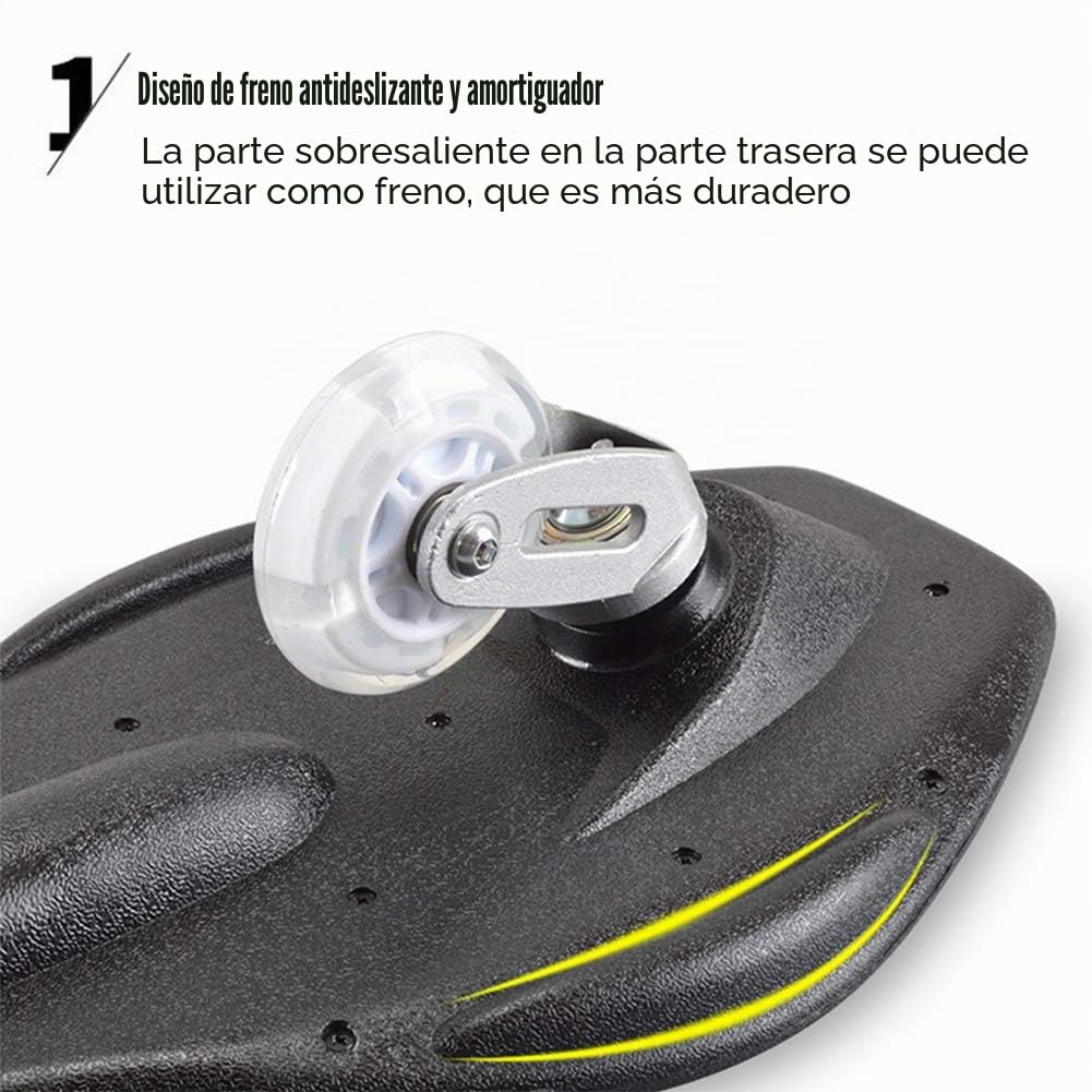 Waveboard Niños Street Surfing Caster Torsion Monopatín Doble Ruedas Luminosas