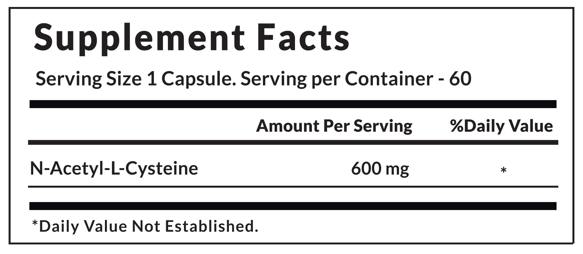 NAC N-Acetyl Cysteine Capsules | 60 Veg Capsules | Glutathione Support Supplement | Antioxidant & Immune Support | Liver Health & Detox Support — Amazon image 4
