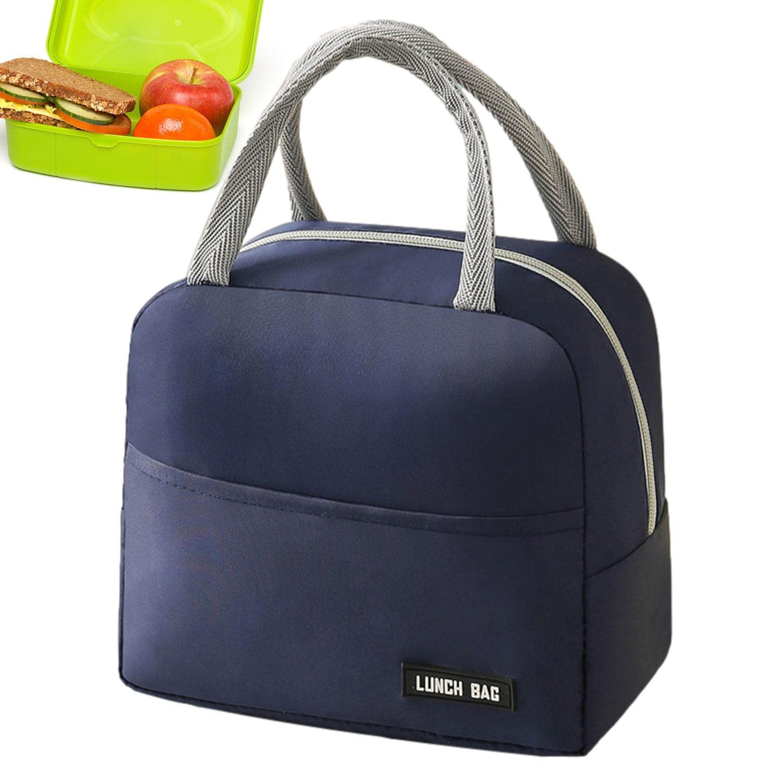 MISOYER Lunch Boxes for Men - Lunch Boxes for Women,Solid Color Lunch Bags Insulated Lunch Box, Meal Container Thermal Lunch Box for Girls