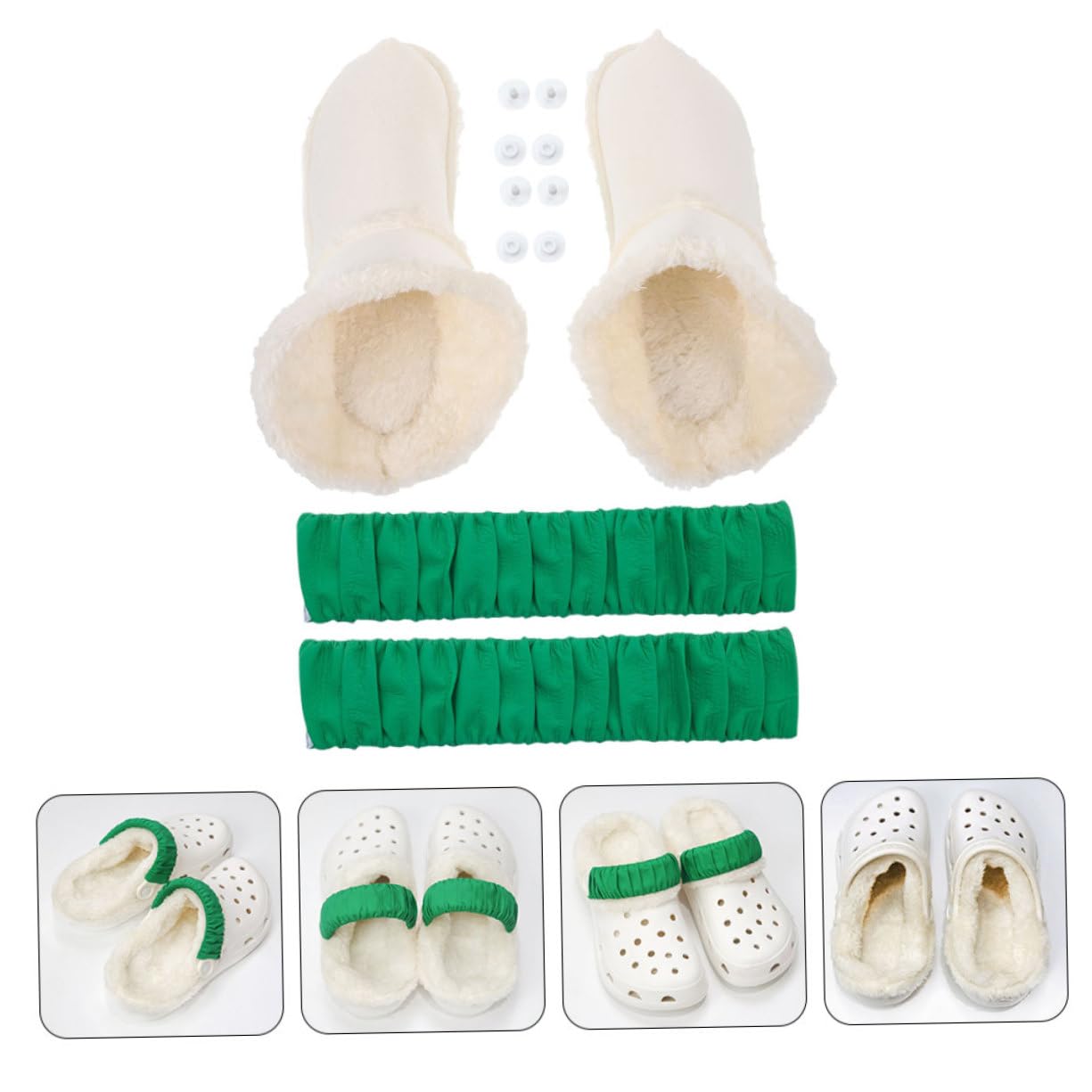4pares Plantillas De Desmontables Para Zapatos Forro De Pelusa Inserciones De Invierno Para y Días Fríos