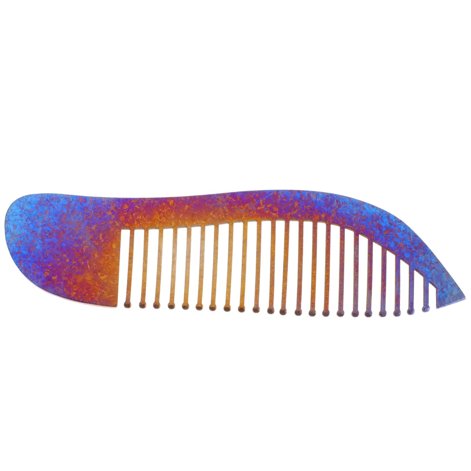 FRCOLOR 5 Piezas Peine Titanio Peine Peluquero Metálico Pelo Para Hombre Peinado Para Hombres Titanio Diente Ancho
