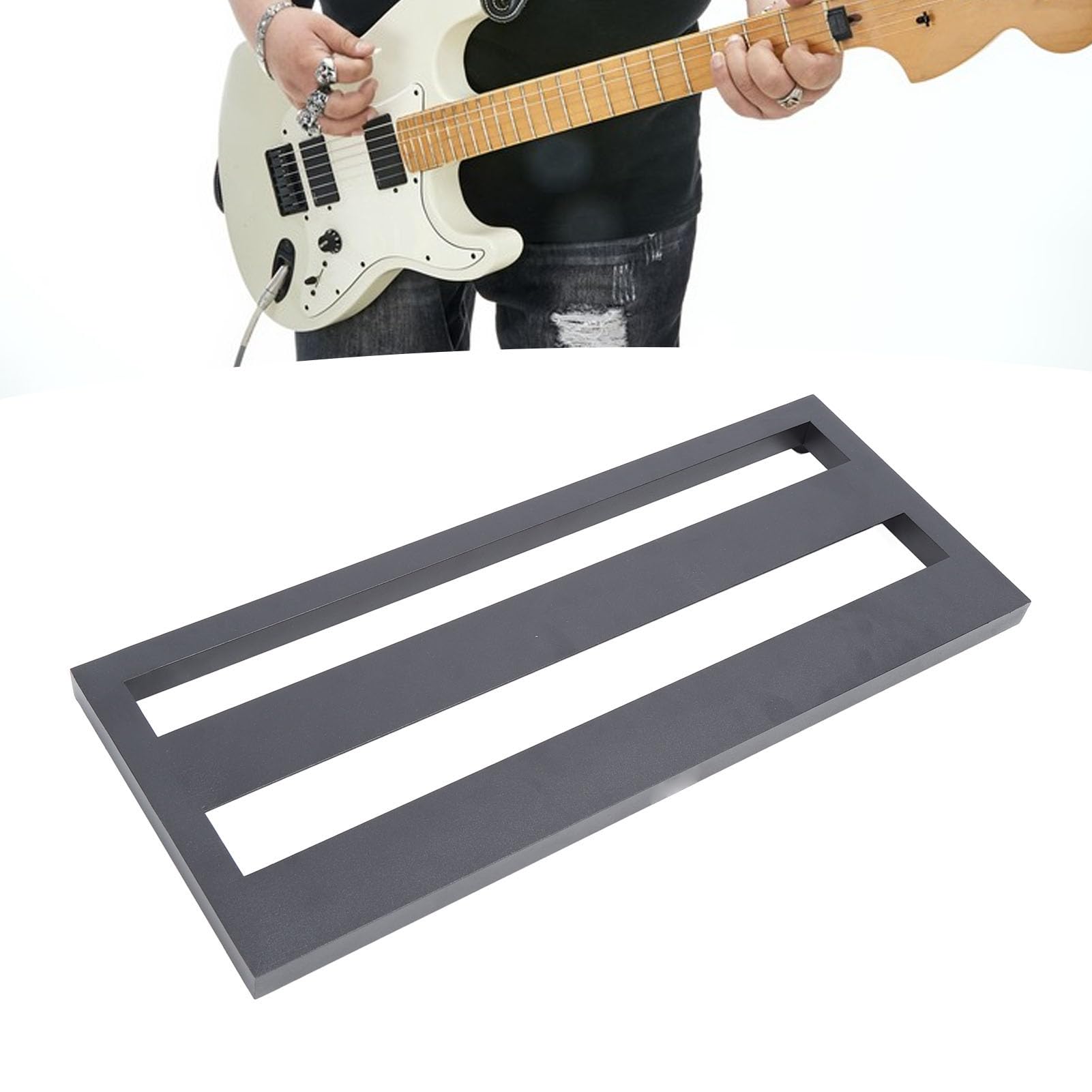 Effektpedalbrett, 50 X 20 Cm Großes Gitarrenpedalbrett aus Aluminiumlegierung