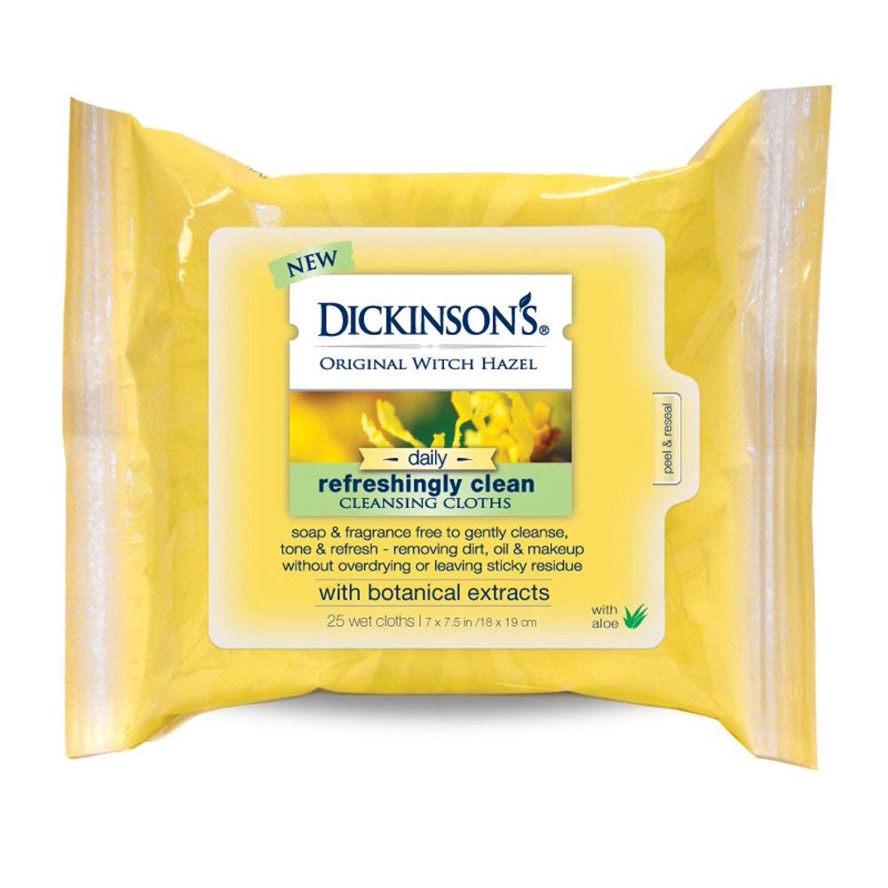 Dickinson'sWitch Hazel Cleansing Clo Size 25ct Original Witch Hazel Cleansing Cloths 25ct (Pack of 3)