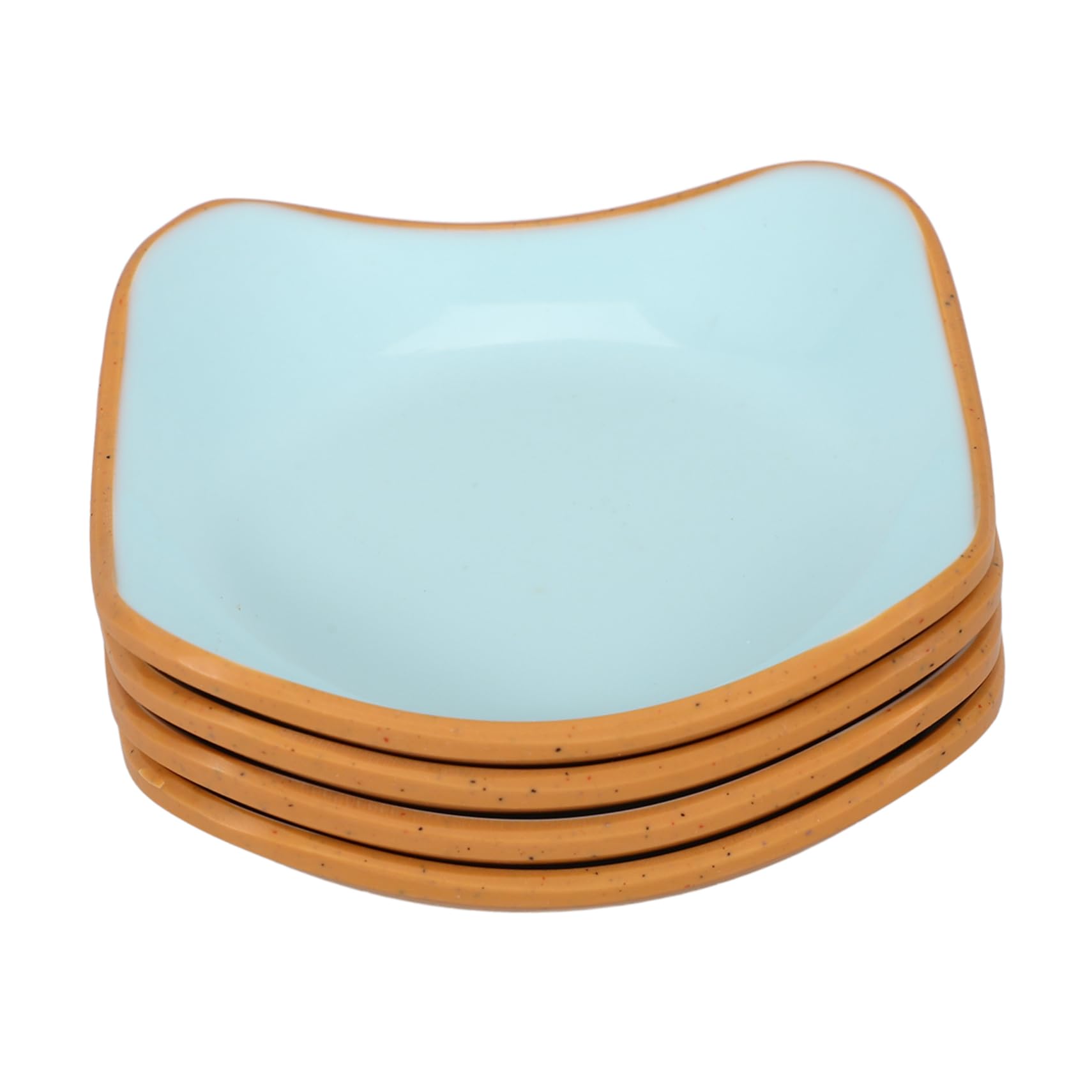 OSOLADY 4pcs Ceramic Tableware Sauce Bowls Soy Sauce Dishes Sauce Dishes for Dipping Small Ceramic Bowls Ceramic Seasoning Container Ceramic Dipping Bowls Ceramic Plate Ceramics Sky-blue