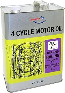 AZ (エーゼット) CER-999 4輪用 エンジンオイル 4L 15W-50 SN RACING AET 100%化学合成油 PAO(G4)+ESTER(G5) 自動車用 モーターオイル EG844