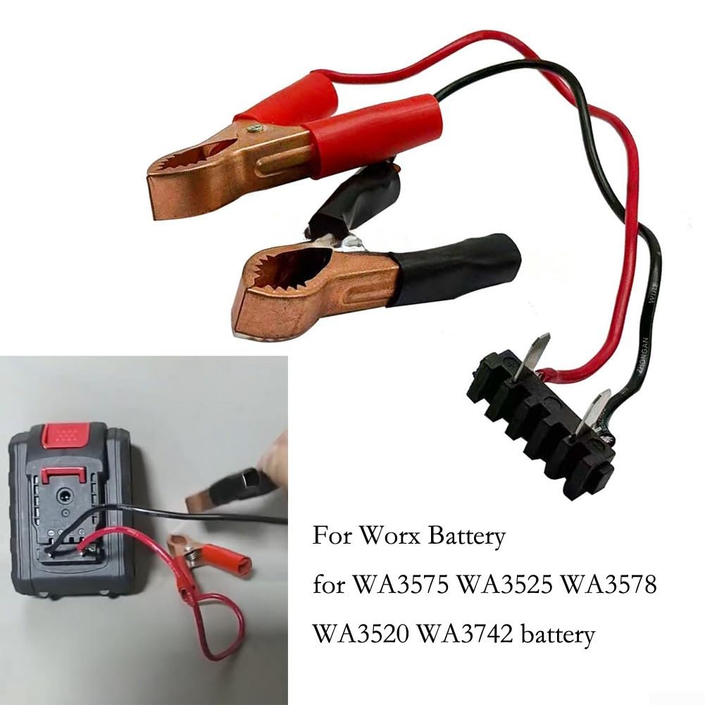 Clip extracteur pour Batterie de Voiture WA3575 WA3525 WA3578 WA3520 Adaptateur avec Pinces à Ressort en métal pour bornes de Batterie 12 V