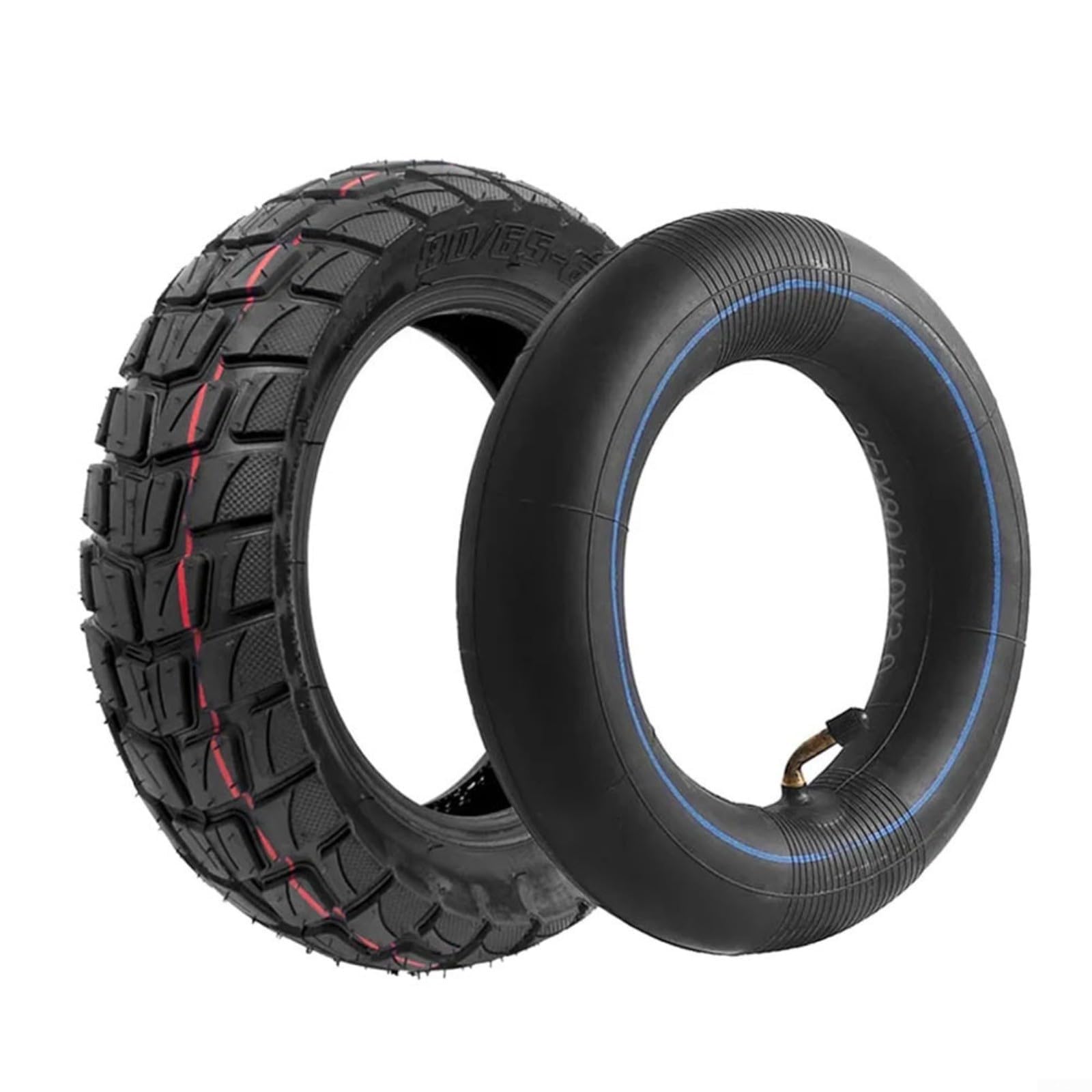 Evenoonest 10x3.0 Electric Scooter Tire Set, Wear-Resistant Rubber 80/65-6 Outer Tyre plus Inner Tube for KuKirin for G2 Max G2 Pro 255x80 Black