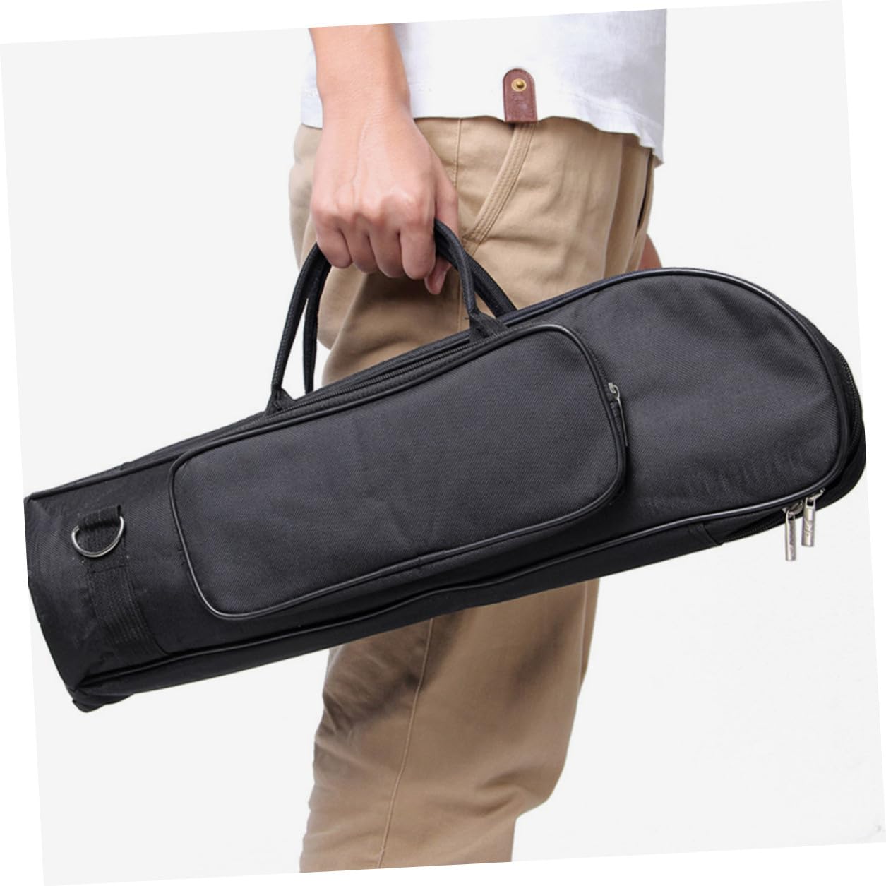 Bolsa Trompeta Oxford con Acolchado Extra Asa y Correa Hombro Almacenamiento y Transporte Instrumento Portátil para Músicos