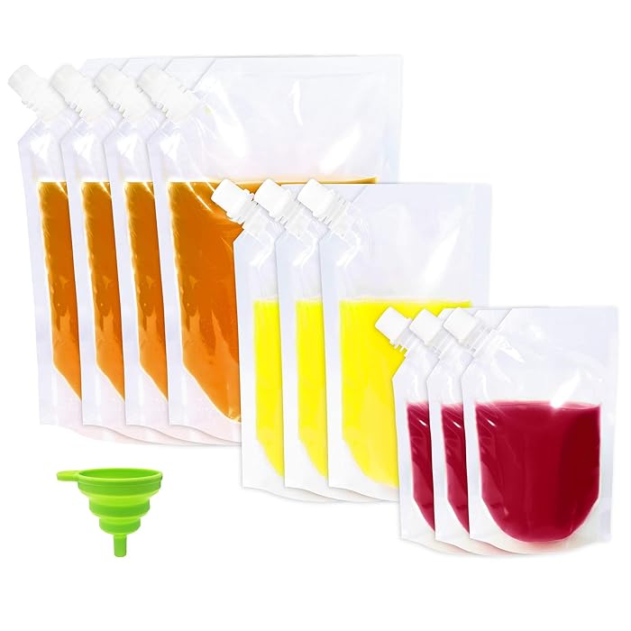 Buy Flasks Liquor Cruise Pouches, Reusable Drink Pouches, Alcohol