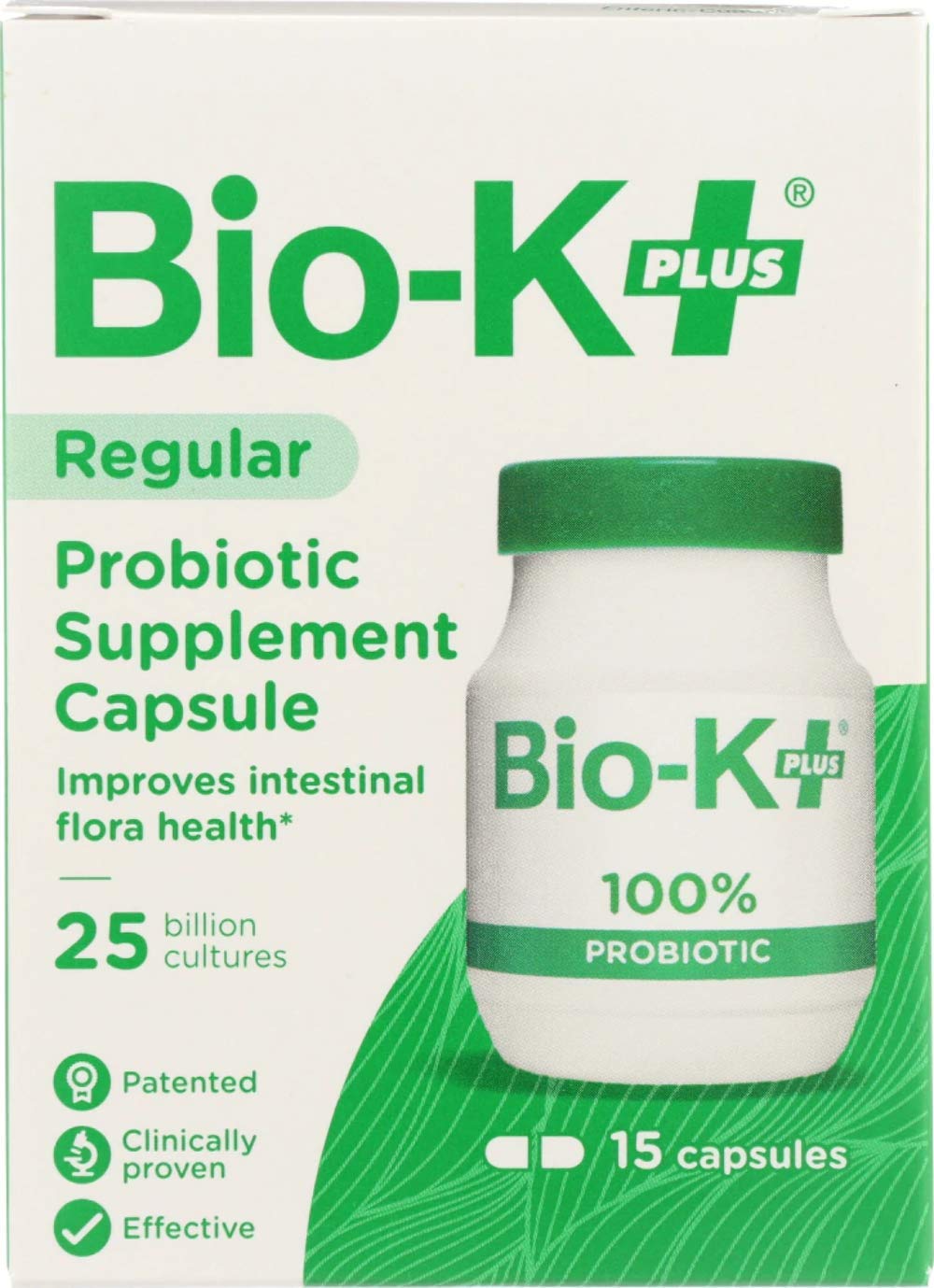 Buy BioK Plus, Probiotic Capsules 25 Billion, 15 Count Online at