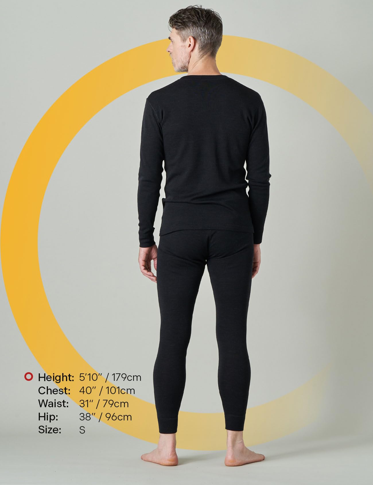 LAPASA 100% Lana Merino Completo Termico Uomo Peso Outdoor Hiking M31/M126 - Abbigliamento Intimo Caldo Pantaloni e Canotta Intimo Trekking Alpinismo Outdoor Calcio Running