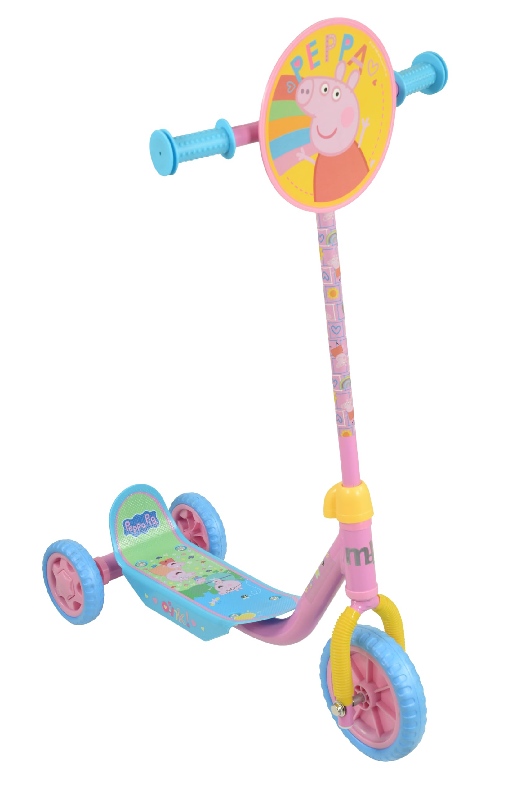 Peppa Pig Toys Kids Scooter Age 3 - Adjustable 3 Wheel Scooter for 3 Year Old - Girls and Boys - Multicoloured