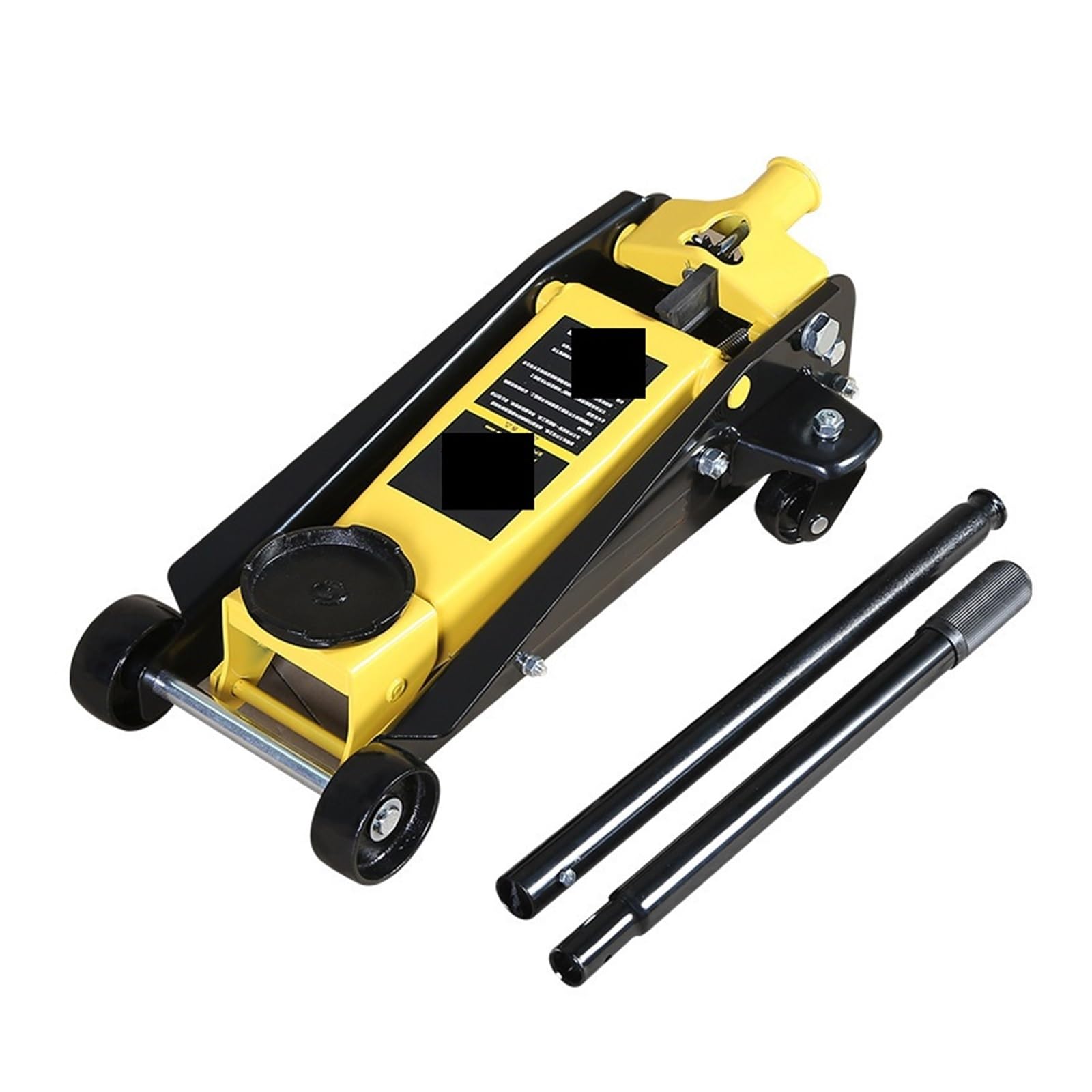 Gato Horizontal 2,5t, repuesto de neumáticos for reparación de automóviles, bomba doble única, gato hidráulico Horizontal montado en vehículo,Mejor resistencia a la corrosión(2T-400m)