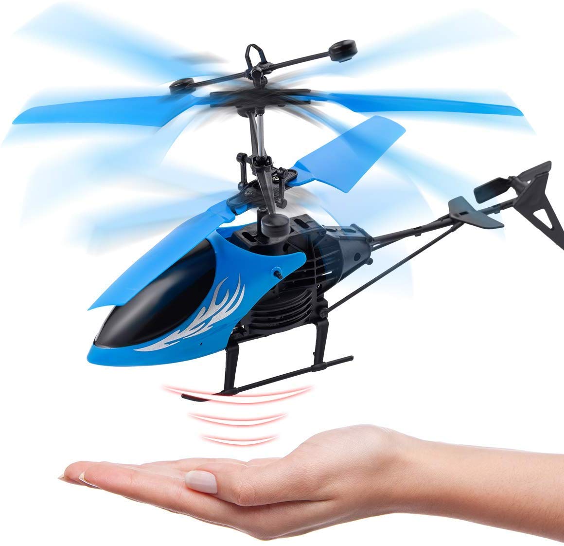 RC Flying Ball Toys Infrared Induction Drone Hand Control Helicopter with Shining LED Lights Disco USB Rechargeable Fun Novelty Toys for Kids Teenagers Indoor and Outdoor Games