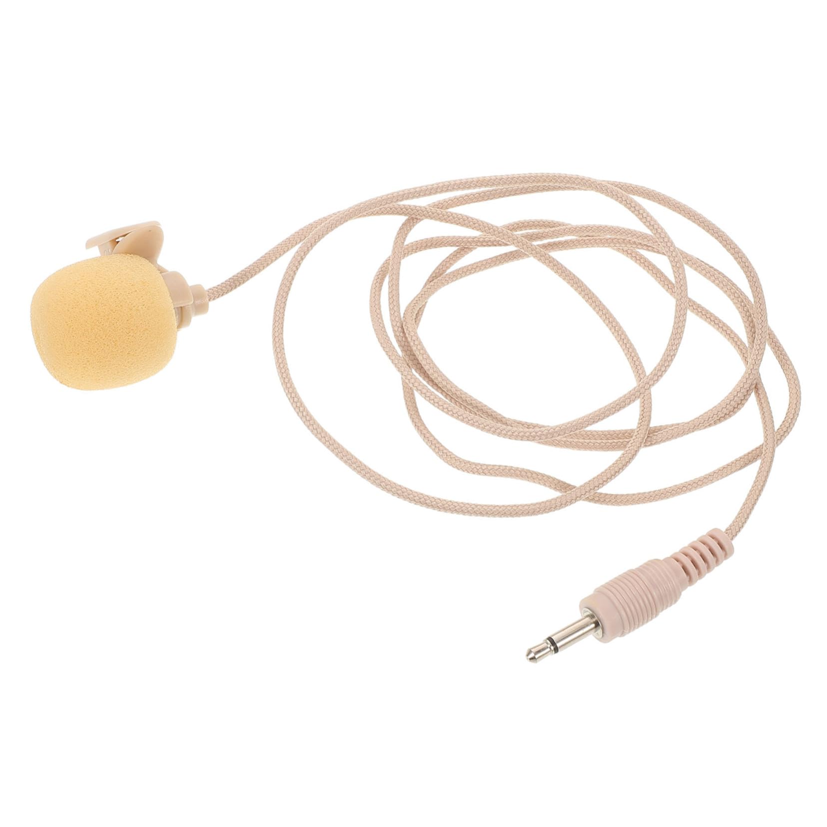 BESTonZON Lapel Microphone for Portable High Sensitivity Condenser Mic Easy Plug and Play Design Noise Reduction for Interviews Vlogging Online Meetings and Professional Recording