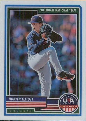 2023 Panini Stars and Stripes #67 Hunter Elliott USA Baseball Collegiate National Team Baseball Card - GotBaseballCards