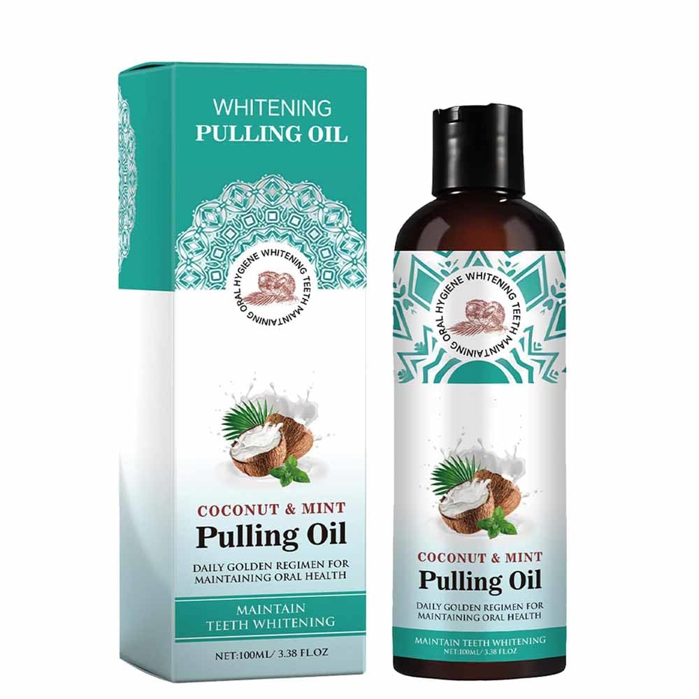 AzoneeCoconut Oil Mouthwash, Alcohol-Free Mouthwash, Natural Teeth Whitening, Fresh Breath, Gentle Whitening, Coconut Pulling Oil Mouthwash, Essential Oils, 250ml