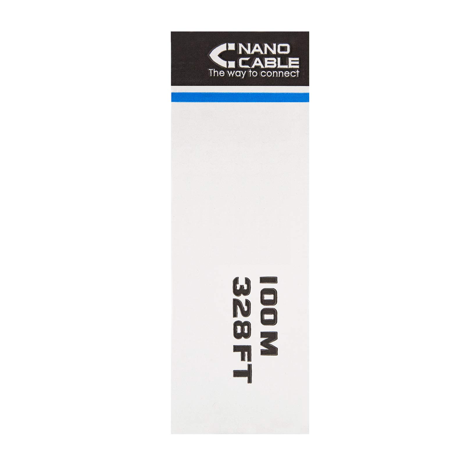 Nanocable 10.20.0902 - Ethernet-Netzwerkkabel Spule RJ45 Cat.6 FTP AWG24, starr, grau, 100 mts