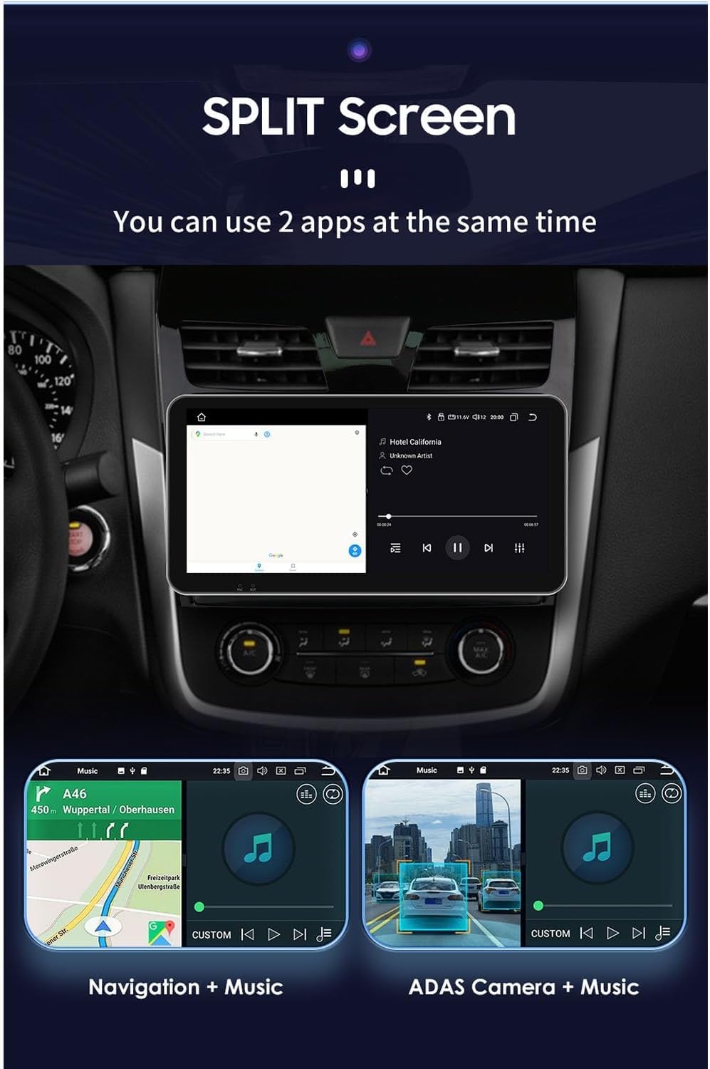 ,Core(4g+32g),10,33" radio samochodowe Android 15 do Nissana Altima Teana 3 2013-2018, bezprzewodowy CarPlay, Android Auto, Bluetooth, WiFi, GPS, FM, kamera cofania