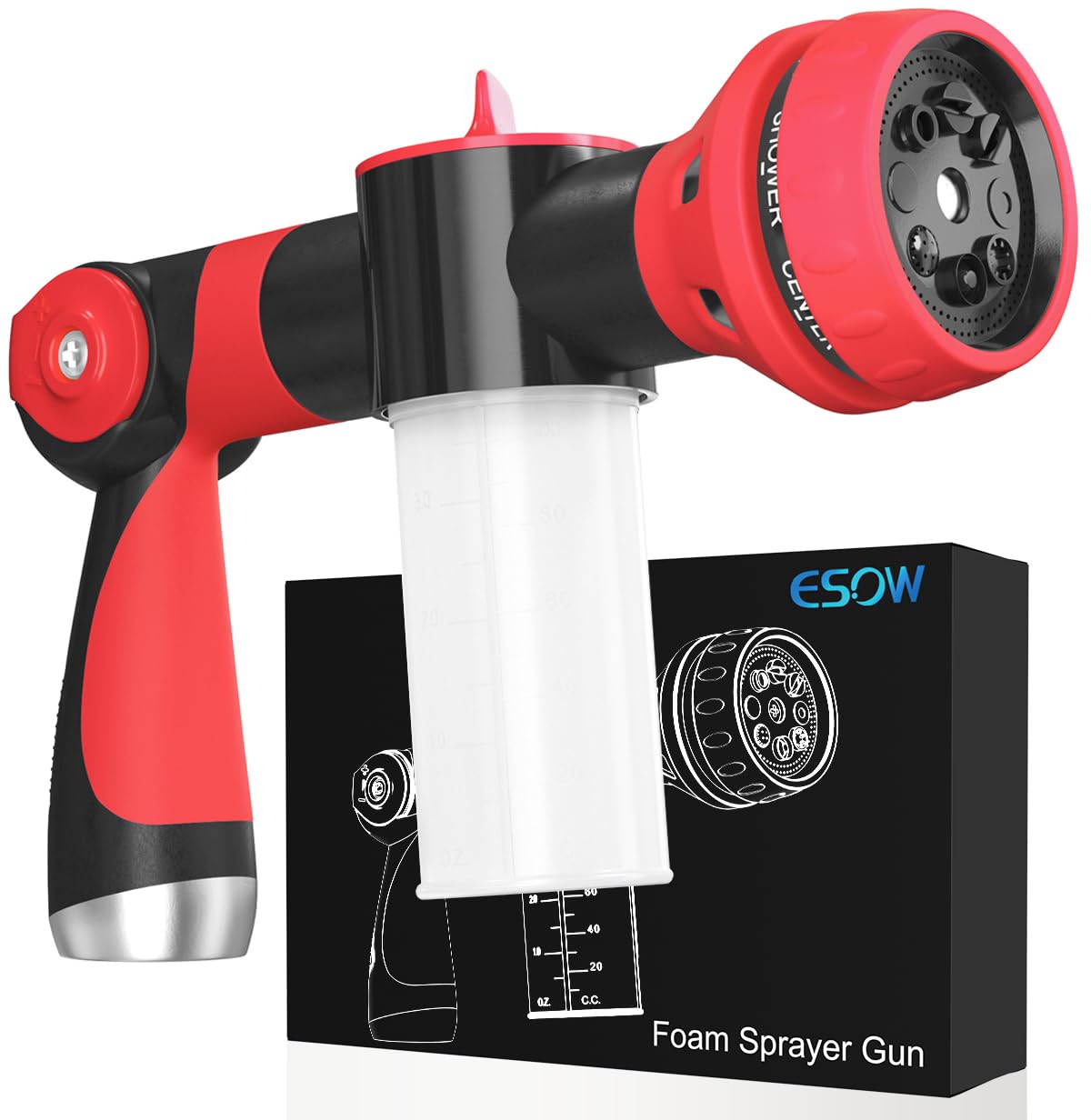 Pistolet Pulvérisateur De Tuyau D'arrosage Avec Buse Entièrement En