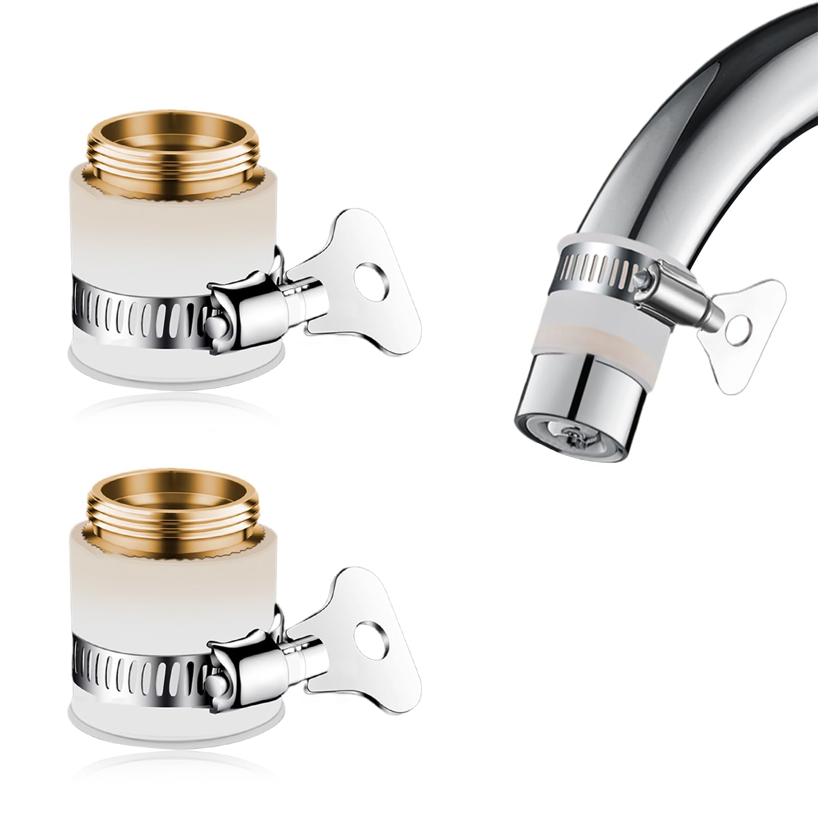 Amazon | 【雲見】蛇口 アダプター 2個セット シャワー 変換アダプター