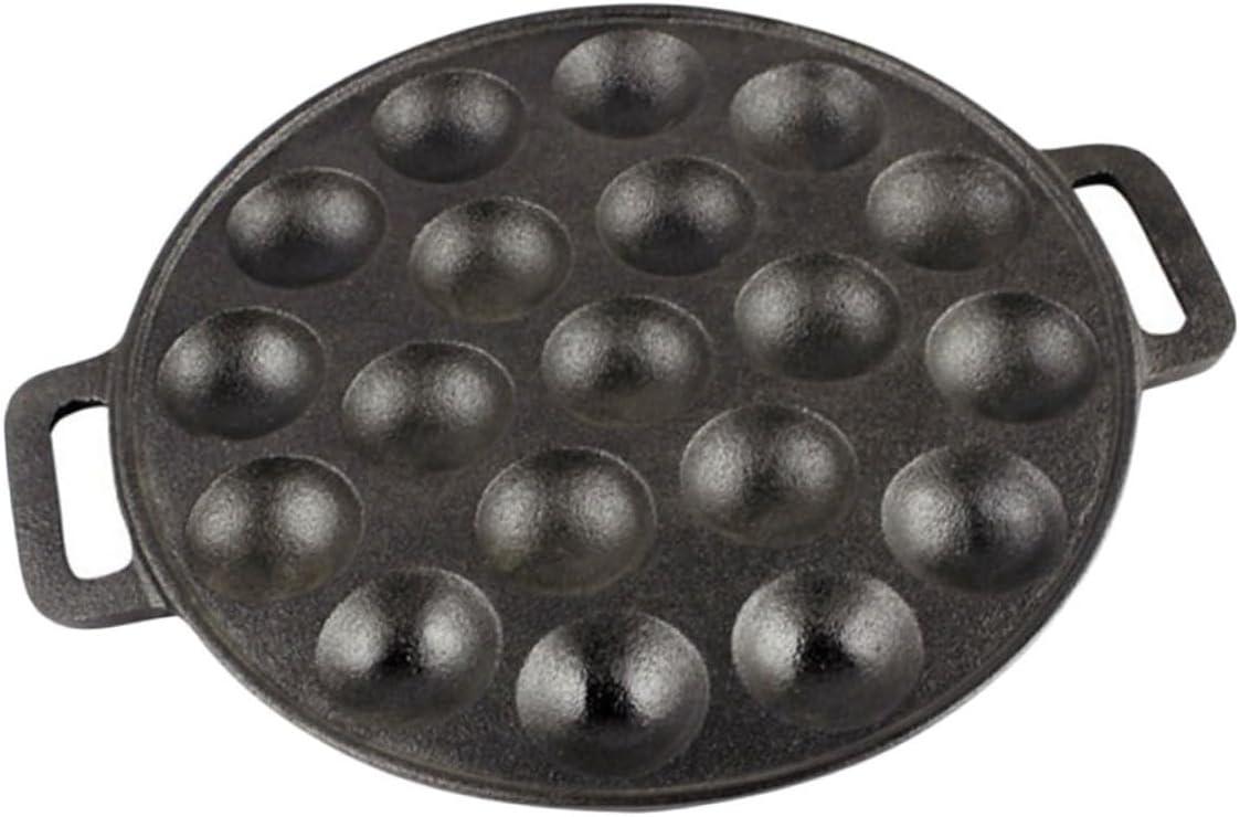 BESTOYARD Iron Cast Escargot Baking Tray Octopus Dish for Snails and Shellfish for Home Cooking and Entertaining